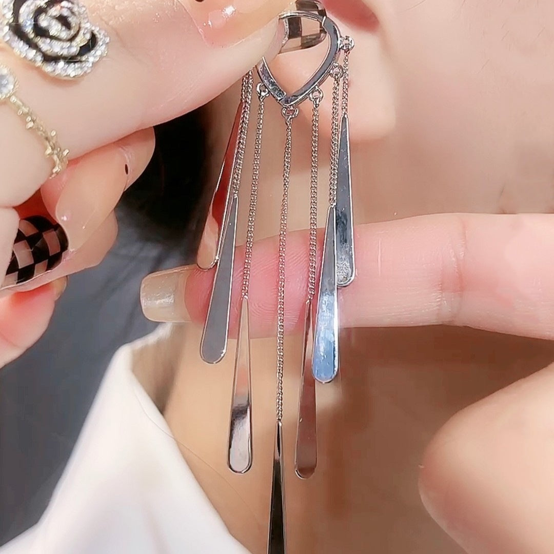 Long Fringe Earrings Special-interest Design Women - Chic Angle